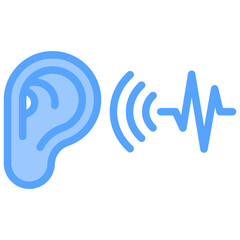 Auditory Blue Icon
