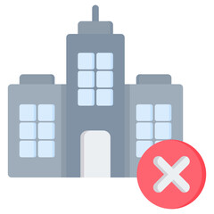 Obraz premium Decommissioning Flat Icon