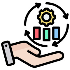 Infrastructure Outline Color Icon
