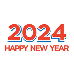 Vector 2024 logo design idea with modern creative concept