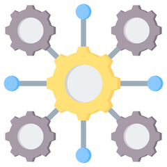 Micro Service Flat Icon