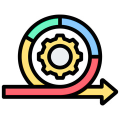 Agile Software Outline Color Icon