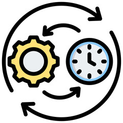 Consistency Outline Color Icon