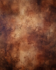 Obraz premium Dark brown painted canvas for use as a graphic asset. Vertical or horizontal backdrop for portrait studio photo composite.