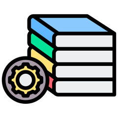 Literature Outline Color Icon