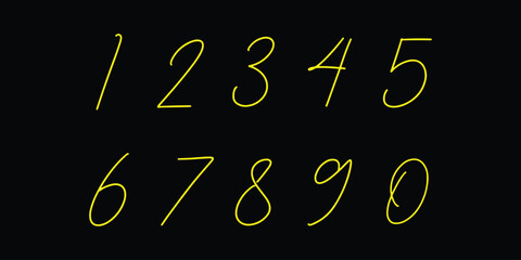 Modern alphabet with numbers. Simple square letters of rough shapes.Ultra bold font in modern brutal style.