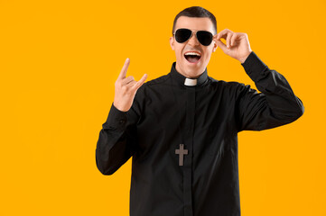 Cool priest showing 
