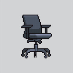 Pixel art illustration Work Chair. Pixelated Work chair. Work Office Chair
pixelated for the pixel art game and icon for website and video game. old school retro.