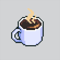 Pixel art illustration Mug of Coffee. Pixelated Mug. Coffee Mug
pixelated for the pixel art game and icon for website and video game. old school retro.