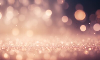 Abstract bokeh background with glow particles