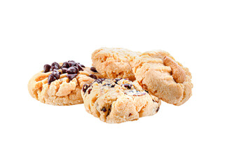 Crispy bread with chocolate topping on transparent png