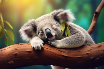 Keuken spatwand met foto Sleeping Koala © Annika