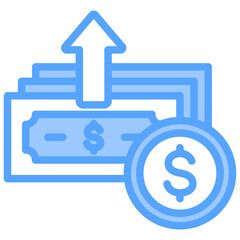 Profit Blue Icon