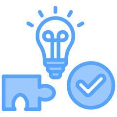 Solution Blue Icon