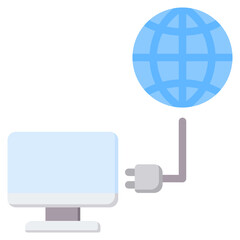 Broadband Connection Flat Icon