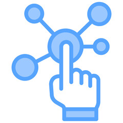Interactive Blue Icon