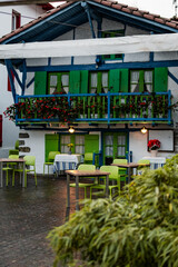 Hondarribia's lively houses, autumn palette.