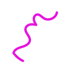 Squiggly line decor vector 