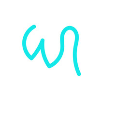 Squiggly line decor vector 