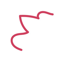 Squiggly line decor vector 