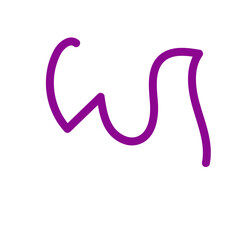 Squiggly line decor vector 