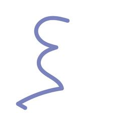 Squiggly line decor vector 