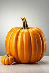 Pumpkin. . Portrait. Ideal for advertising or banner.