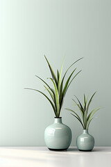 Plant in a pot. Portrait. Ideal for advertising or banner.