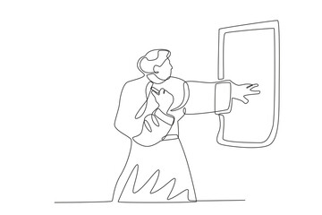 A protestant reform movement. Reforma protestante one-line drawing