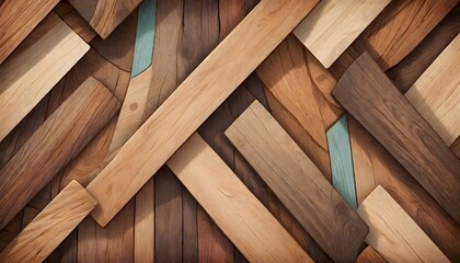 Aged Wood Planks Texture, Background, Generative AI