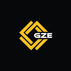 GZE letter design for logo and icon.GZE typography for technology, business and real estate brand.GZE monogram logo.