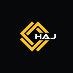 HAJ letter design for logo and icon.HAJ typography for technology, business and real estate brand.HAJ monogram logo.