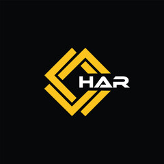 HAR letter design for logo and icon.HAR typography for technology, business and real estate brand.HAR monogram logo.