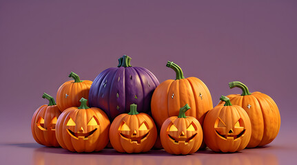 CARVED HALLOWEEN PUMPKIN 