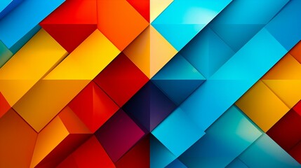 カラフルな幾何学模様