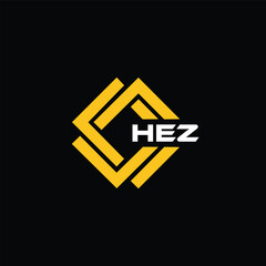 HEZ letter design for logo and icon.HEZ typography for technology, business and real estate brand.HEZ monogram logo.