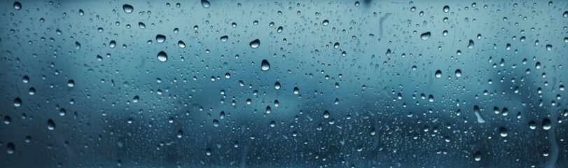 Raindrops on the glass