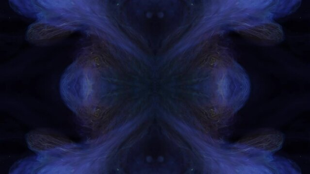 Blue patterns writhe. Dramatic. Tension.  Based on real video close up in my lab.  No CGI.   Interesting. Beth (Murmuring Records) helped, making this so much better. 
