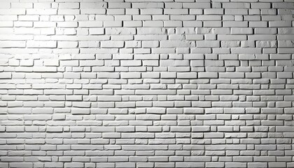 White brick wall texture background wallpaper, bright lightning, flat lay.