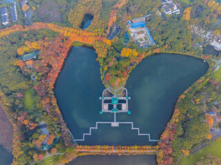 Late autumn scenery of Wuhan East Lake Scenic Area