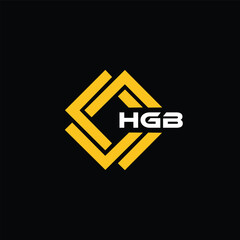 HGB letter design for logo and icon.HGB typography for technology, business and real estate brand.HGB monogram logo.