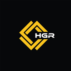 HGR letter design for logo and icon.HGR typography for technology, business and real estate brand.HGR monogram logo.