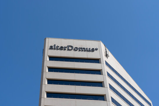 Alter Domus office in Salt Lake City, Utah, USA,  on May 11, 2023., Alter Domus (US) LLC operates as an investment management company.