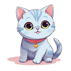 British Shorthair Cat Cartoon