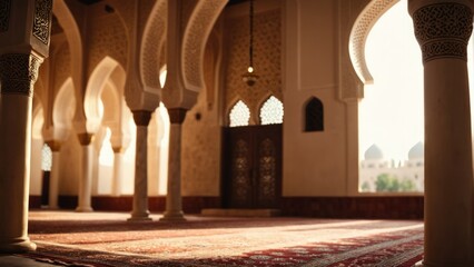 Obraz premium Scenic view of an Islamic Mosque 