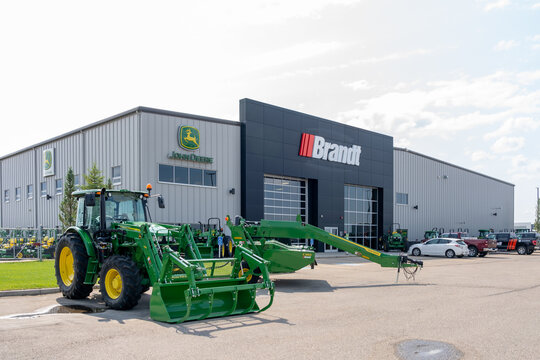 Brandt Tractor facility in Calgary, Alberta, Canada, on July 3, 2023. Brandt Tractor Ltd is Canada's premier heavy equipment and technology dealer. 