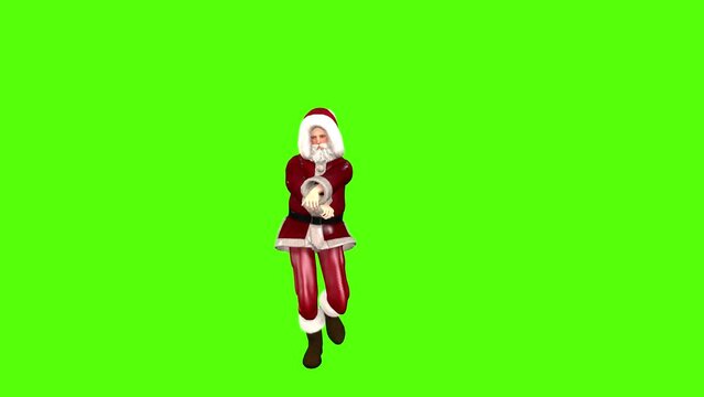 Santa Claus Para Para Dance Green Screen Animation Seamless Loop