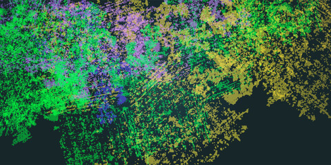 Distressed overlay texture of rusted peeled metal. grunge background. abstract multicolor vector illustration