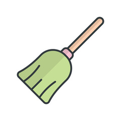 Broom icon vector design templates simple and modern