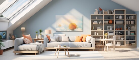 Room for children or office space visualization